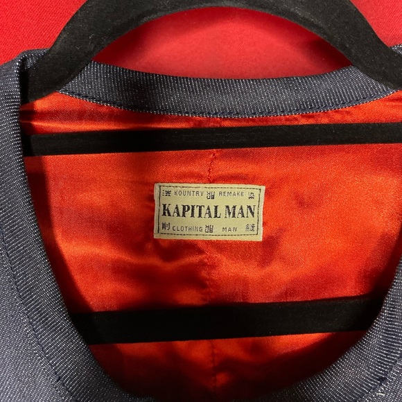 COPY - Kapital Kountry 12oz Denim Bones Crosby Jacket Indigo XL/5 - Picture 10 of 11